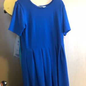 LulaRoe Blue Amelia Dress
